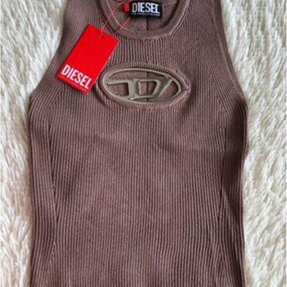 brown Diesel Sleeveless Tank Top - Picture 5 of 5